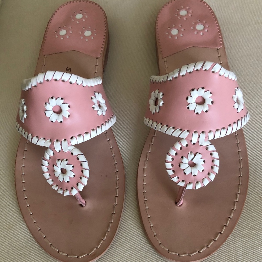 Jack Rogers “pretty in pastel” sandals 8.5 NIB